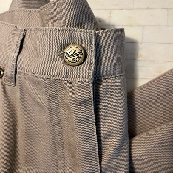 Woolrich Tan Trousers Sz 8 with Plaid Cuffs and plaid lining. - Picture 5 of 14